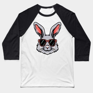 Cool Bunny With Glasses Baseball T-Shirt